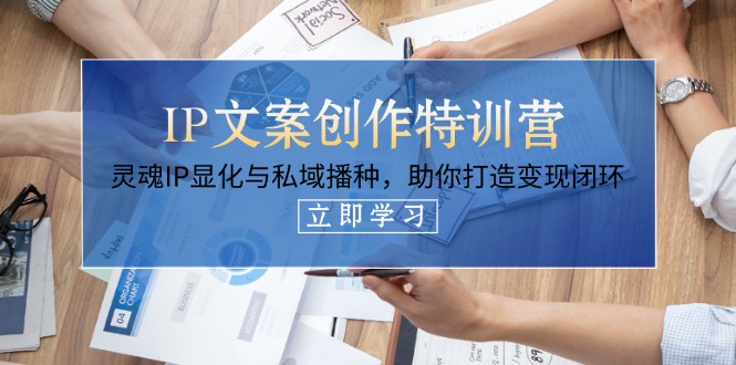 （14330期）IP文案创作特训营，灵魂IP显化与私域播种，助你打造变现闭环（14节课）|轻创终点站
