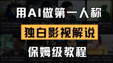 用AI做第一人称独白影视解说，手把手教学，保姆级教程|轻创终点站